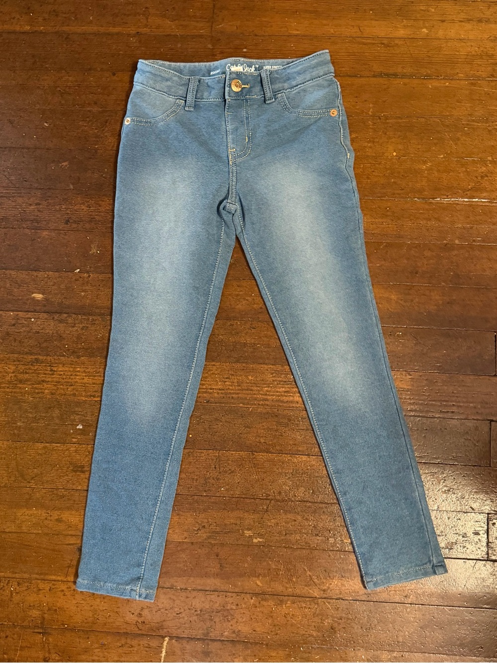 Cat & Jack Light Blue Girls' Jeggings - Size 6/7
